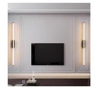 ASerZenith Lot De 2 Appliques Murales Modernes À Bande Longue, 3 Couleurs À Intensité Variable, Lampe Murale Linéaire À LED, Luminaires LED pour Chambre, Salon, Couloir, Balcon, 150 Cm, Blanc
