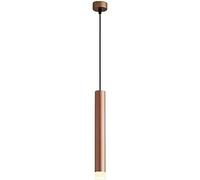ASerZenith Lustre LED Tubulaire Long, Suspension en Aluminium, Éclairage D'Îlot De Cuisine, Applique Murale À Tête Cristal, Projecteurs pour Chambre À Coucher,Warm Light-H-40CM