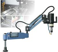 ASerZenith Machine À Tarauder Électrique 600 W avec Système De Lubrification Automatique, Pinces De Taraudage M3-M16, Bras Flexible Universel À 360°, 375 TR/Min.