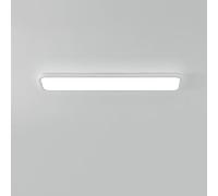 ASerZenith Plafonnier À Intensité Variable avec Télécommande, Lustre Moderne 3000K-6000K, Longue Bande Lumineuse Près du Plafond, Idéal pour Salle À Manger, Chambre, Cuisine, Appliq,Bianco-60cm
