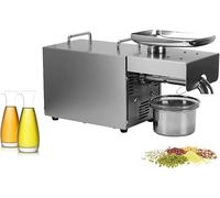 ASerZenith Presse À Huile Industrielle en Acier Inoxydable 304, Extracteur D'Huile Électrique, Pressage À Froid Et À Chaud 24H/24 pour Maïs, Noix De Coco Et Cacahuètes