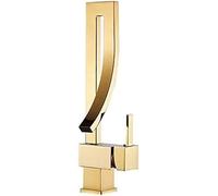 ASerZenith Robinet d'évier de Cuisine, Robinet d'évier de Cuisine pivotant en Acier Inoxydable Noir Mat pour Bar, Ferme ou Commerce.,Gold