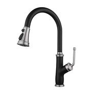 ASerZenith Robinet d'évier, Robinet de Cuisine avec douchette extractible, Robinet d'évier de Cuisine à Bec Haut et poignée Unique, Robinet de Cuisine avec douchette extractible, ro
