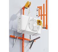 ASerZenith Support De Grue Robuste pour L'Installation De Climatiseurs, Capacité De Charge De 150 Kg, Treuil Manuel, Outil De Levage Pliable Et Portable(1000Cm)