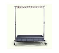 ASerZenith Support pour Balai Et Serpillière, Support Mobile sur Pied pour Outils De Nettoyage De Serpillière Humide, en Acier Inoxydable, pour Propriétés, Zones De Service, Entrepr