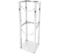 ASerZenith Support pour Bouteille D'Oxygène, Support De Rangement Fixe Robuste pour Bouteille D'Oxygène De 40 L avec Vis Et Chaîne Réglable