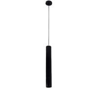 ASerZenith Suspension Industrielle LED À Tube Long, Lustre Cylindrique Moderne pour Chambre, Petit Plafonnier Suspendu,Neutral Light-50cm-black