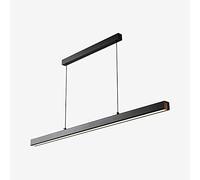 ASerZenith Suspension LED À Longue Bande, Intensité Variable, Plafonnier, Lustre Moderne pour Table À Manger, Cuisine Ou Salon, Luminaire Suspendu Réglable, Style Minimaliste.