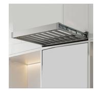 ASerZenith Tiroir À Pantalons Rétractable - Étagère De Penderie, Séchoir À Linge Gain De Place Au-Dessus De La Machine À Laver,Grey-660-710mm