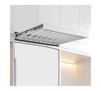 ASerZenith Tiroir À Pantalons Rétractable - Étagère De Penderie, Séchoir À Linge Gain De Place Au-Dessus De La Machine À Laver,White-660-710mm
