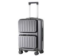 ASerZenith Valise Universelle à roulettes silencieuse, boîte épaisse avec Coins arrondis, Valise à Structure Composite à 3 Couches pour Voyages d'affaires (Gris foncé 25 Pouces)
