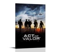 ASEUIYQWEH ACT OF VALOR Poster mural avec superbe couverture décorative Style vintage 30 x 45 cm