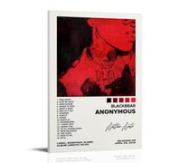 ASEUIYQWEH Blackbear Album ANONYMOUS Poster Couverture Décoration Vintage 40 x 60 cm Style Cadre