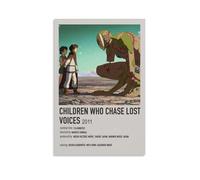 ASEUIYQWEH Poster « Children Who Chase Lost Voices » - Décoration murale - Belle couverture - Style vintage - 50 x 75 cm - Sans cadre