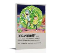 ASEUIYQWEH Poster d'anime Rick et Morty - Belle couverture - Décoration vintage - 20 x 30 cm - Style cadre