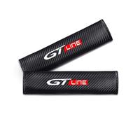 ASEUOG 2 pièces Fibre de Carbone Voiture Rembourrage de Ceinture de sécurité pour Peugeot GT Line 307 308 406 407 2008 3008 5008 Accessoires intérieurs de Voiture,B