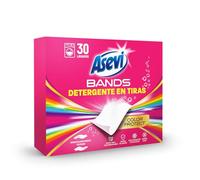 Asevi Bands Lessive en bandes pour machine à laver Color Protect - Lessive concentrée hypoallergénique pour vêtements blancs et colorés, protège les couleurs et laisse le linge propre et parfumé, 30