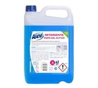 Asevi Lessive liquide pour machine à laver gel actif - Lessive pour linge blanc et coloré avec formule concentrée, apporte une blancheur éclatante et une luminosité - Idéal pour le linge blanc - 92