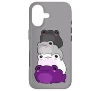 Asexual Flag Color Frog Subtle Queer Pride LGBTQ Aesthetic Coque pour iPhone 17