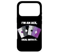 Asexual I'm an Ace, Deal with It Asexual Pride Coque pour iPhone 17 Pro