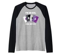 Asexual I'm an Ace, Deal with It Asexual Pride Manche Raglan