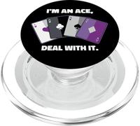 Asexual I'm an Ace, Deal with It Asexual Pride PopSockets PopGrip pour MagSafe