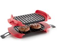 ASFASFq-0220400R14M500 Grill pour micro-ondes, Rojo Y Negro, Standard, 25.2 x 14.8 cm