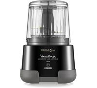 ASFASFq-1,2,3 DP8108 - Hachoir électrique 1000 W, 2 lames Powerlife, capacité de jusqu'à 350 g/550 ml, couvercle hermétique, système de protection contre la surchauffe, compact, noir