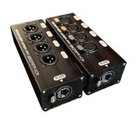 ASFASFq-1 Paire D'Extension de Câble Audio XLR 3 Broches 4 Canaux et DMX sur RéSeau, Extension de Signal RéSeau DMX512 1 Mâle + 1 Femelle