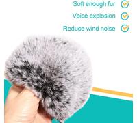 ASFASFq-1 Pcs Pare-Brise de Microphone, Protecteur antidéflagrant, Pare-Brise en Fourrure de Filtre Coupe-Vent pour Microphone à condensateur Blue Snow Monster