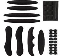Asfasfq-1 Set Mousse Casque Velo,Coussinet De Casque De Vélo Rembourrage De Casque Casque Rembourrage Kit,Mousse Casque Coussinets Anti-Collision Intérieurs,Accessoires De Casque Universels - Noir