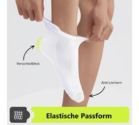 Asfasfq-10 Paires Chaussette Basses Homme Femme, Coton Courtes Chaussettes De Sport, Respirant Anti Transpiration Antiderapante Socquettes Running Unisexe