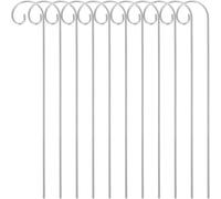 ASFASFq-10 PièCes Crochets De Berger en MéTal pour Jardin, Porte-ÉTiquettes RéSistants Aux IntempéRies, Tiges en Fer pour Suspendre des Plantes Et DéCorer Les Jardins
