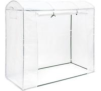 ASFASFq-10020037 Serre de jardin XL Serres à tomates avec toit rond Grande Serre avec porte H x l x P 170 x 200 x 82 cm, vert
