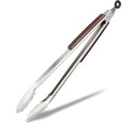 ASFASFq-10022815 Cuisine en INOX Pince à Barbecue en Acier Inoxydable grillade Saucisse Salade 38 cm, Argent