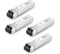 ASFASFq-10GBase-LR SFP+ Émetteur-récepteur 10G LC Single Mode Module DDM, 1310 nm, 10 km pour Cisco SFP-10G-LR, Meraki MA-SFP-10GB-LR, Ubiquiti UF-SM-10G, Mikrotik, D-Link, Supermicro, Netgear [Lot d