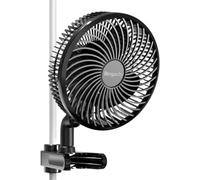 ASFASFq-10W Ventilateur de Culture avec Clip, 10 Vitesses, Automatic Oscillation Moteur EC triphasé, Ventilateur de Culture oscillant Clip-on pour Tente 10W Clip Fan Grow Tent.