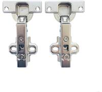 ASFASFq-110 Degré Plein Recouvrement Standard Charnières SANS Mécanisme de Fermeture Amortie Intermat 9943 Charniere pour Armoires de Porte Cuisine Complètement en Applique Lot de 2