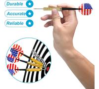 ASFASFq-12 Fléchettes à Pointe Aiguille en Acier Flechette Pointe Acier Jeu de Fléchettes Set de Fléchettes Professionnel Set de Fléchettes Pointe Acier