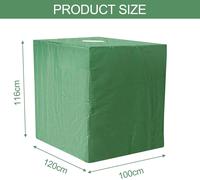 ASFASFq-120×100×116cm Bache Protection, Bâche Imperméable, Couverture Imperméable, Housse de Protection pour Réservoir IBC, Couvercle Cuve 1000L, Bouchon Cuve Anti-UV, Réservoir d'eau Couv