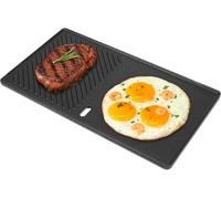 ASFASFq-13191 Plaque de cuisson pour barbecue 43,5 cm x 23,5 cm 1 paquet pour 2 brûleurs Landmann EMAILLEE Triton, plaque de cuisson en fonte pour plaque de cuisson pour barbecue à gaz, 2 utilisation