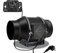 ASFASFq-150mm Extracteur d'Air réglable 689m³/h, 3000 RPM riphasé EC Moteur ventilateur extracteur, Pour Tentes Culture,Hydroponique, Domestique,Grenier et Garag.