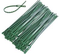 ASFASFq-150pcs 230mm Attaches de Plantes Réglables de Jardinage Attaches Réglables Serre Câbles Lien de Serrage en Plastique Réutilisable pour Vertes Arbustes Jardinage Bricolage Maison Bureau