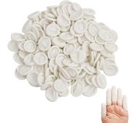 Asfasfq-150pcs Doigtiers En Latex, Doigts En Gel Cots, Doigts De Protection Imperméables Du Bout Des Doigts, Doigts De Protection Contre Les Blessures Aux Doigts, Doigt Fissuré,Nail Art, Diy, Artisan
