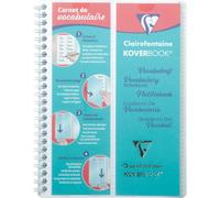 Asfasfq-161820c Un Carnet De Vocabulaire Koverbook Incolore - A5 14,8x21 Cm - 100 Pages Lignées Avec Marge + 2 Rabats Et 4 Languettes Amovibles - Papier Blanc 90 G - Couverture Polypro