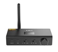 ASFASFq-1Mii Émetteur HiFi Bluetooth pour TV, adaptateur Bluetooth 3 en 1 avec DAC, LDAC Hi-Res Audio, aptX HD & LL Transmetteur audio pour 2 casques, haut-parleurs, chaîne stéréo, écran OLED -DS700