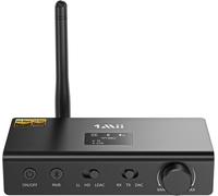 ASFASFq-1Mii HiFi Transmetteur Récepteur Bluetooth avec DAC Audiophile, LDAC Adaptateur Audio sans Fil pour TV/Chaîne Stéréo, aptX HD/LL, Diffusion vers Stéréo Domestique Vintage/Casques Bluetooth