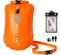 Asfasfq-2 En 1 Bouée De Natation Et Sac À Dos Étanche, 20l Bouee Nage Eau Libre, Gonfleur Bouée Avec Pochette Étanche Téléphone, Pince-Nez Et Bouchons D'oreilles, Pour Kayak, Triathlon, Surf Et Plong