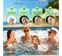 Asfasfq-2 Paires De Bouchon Oreille Piscine, Bouchon Oreille Enfant, En Silicone Souple, Bouchons D'oreille Pour Enfants, Bouchons D'oreilles De Natation, Pour Le Surf Et Autres Sports Nautiques