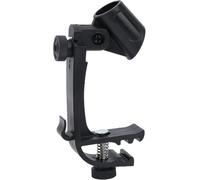 ASFASFq-2 Pcs Clips de Microphone de Batterie, Clip de Microphone de Batterie Réglable Support de Microphone Universel avec Engrenage Rainuré Antichoc Clip de Bord de Microphone de Tambour